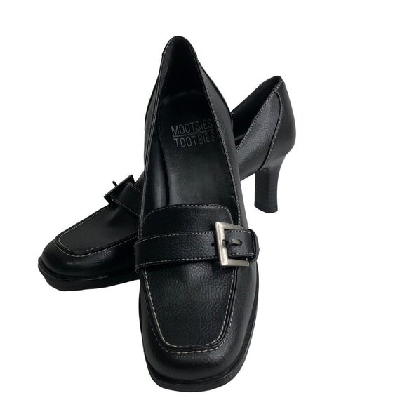 MOOTSIE TOOSIE  MORUBIEK BLACK HEEL PUMPS WOMEN SHOES SIZE 6‎ - Picture 1 of 9